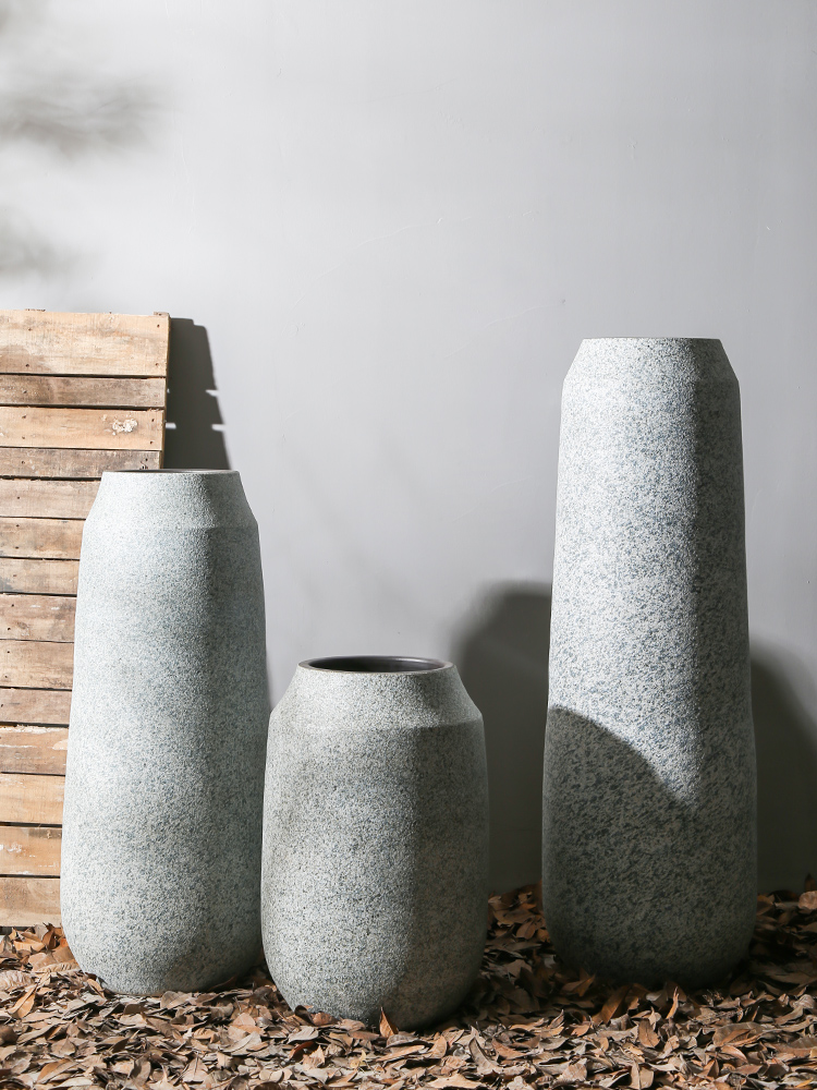 The New Chinese jingdezhen ceramic sitting room be born big vase decoration stores between example large flower flower implement restoring ancient ways