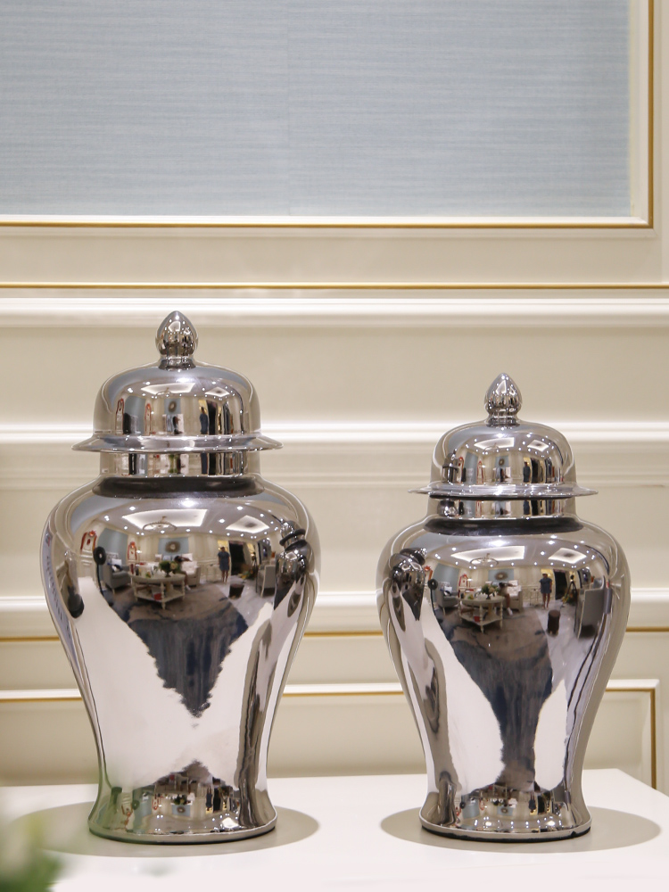 The General light European - style key-2 luxury furnishing articles contracted tank vase ceramic piggy bank caddy fixings candy jar decoration decoration