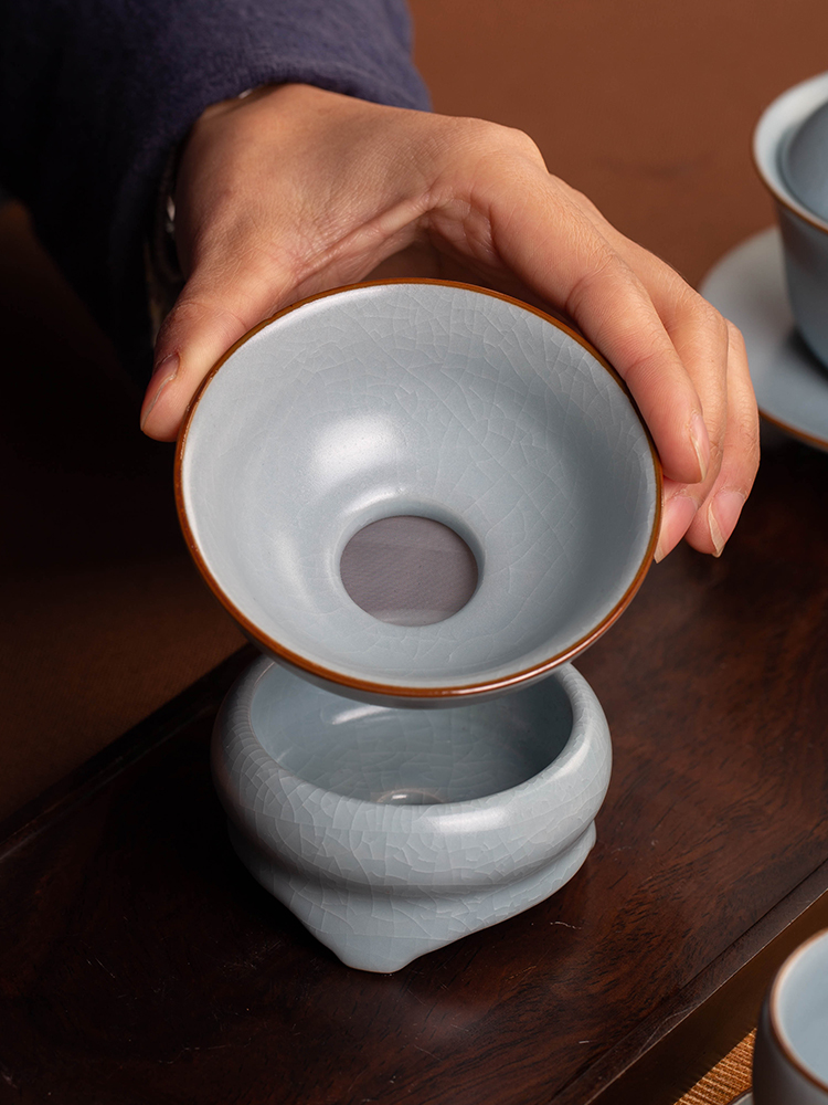 Your up) tea tea tea filter filter ceramic tea every other kung fu tea set tea service parts water separator
