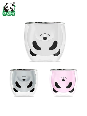 Panda claw cup ly cốc cốc cà phê nhà sáng tạo dễ thương chống bỏng cốc cốc cô gái quà tặng - Tách