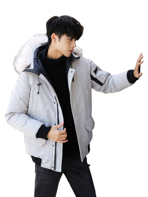 Áo khoác cotton nam mùa đông Áo khoác nam 2019 mới quần áo cotton chống mùa nam dày ngắn phiên bản Hàn Quốc của xu hướng quần áo mùa đông - Bông áo khoác dài nam Bông