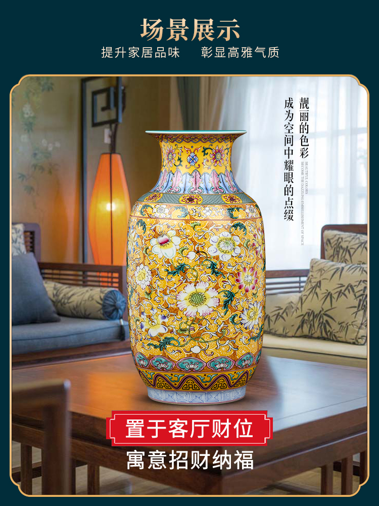 Jingdezhen ceramic vases, flower arrangement of Chinese style restoring ancient ways the desktop furnishing articles office sitting room adornment bedroom TV ark