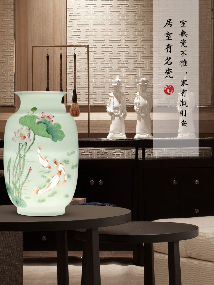 Jingdezhen ceramics hand - made years more vases, flower arranging decorations furnishing articles household decoration decoration in the living room