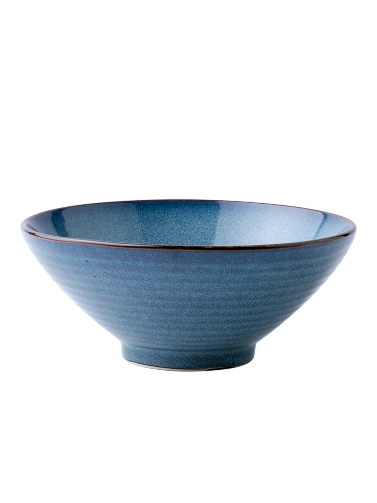 This porcelain ou la rainbow such use ceramic bowl Nordic thread large bowl of restoring ancient ways household eat rainbow such use large hat to bowl