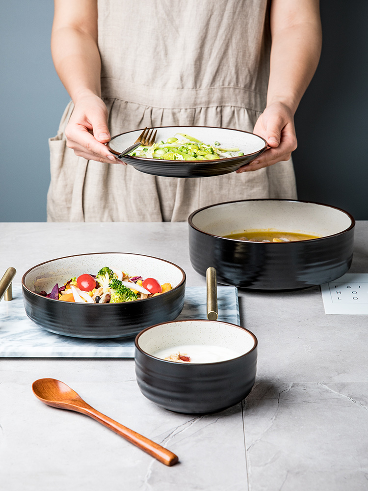 This porcelain dish suits for home dishes suit two lovers creative dish dish bowl chopsticks suit Japanese dishes