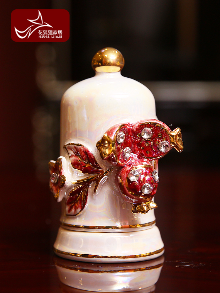European ceramic toothpicks extinguishers individuality creative fashion household toothpick box of toothpicks can swab box to receive and the living room
