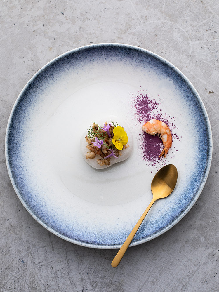 Eat them neve grey - blue dish dish dish household net HongCan dish creative dishes cup wind tableware ceramics northern Europe