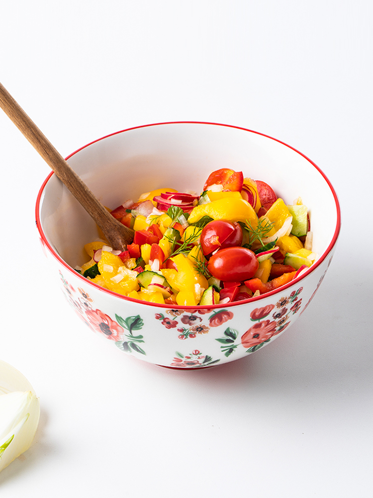 Eat newest mountain soup bowl creative household utensils rainbow such as bowl under the glaze ceramic dish bowl meal bowl of Europe type restoring ancient ways to move