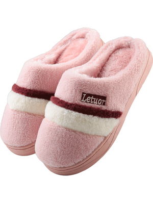 Nữ mùa đông dép nhà cotton vài nhà ấm nội thất không trượt dép mềm có đế nặng đáy nam len Mao Yuezai - Trang chủ dép mang ở nhà Trang chủ