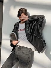Кожаная куртка 大码皮衣女小外套短款时尚韩版宽松2020新款春秋bf休闲胖mm皮夹克 Uuv