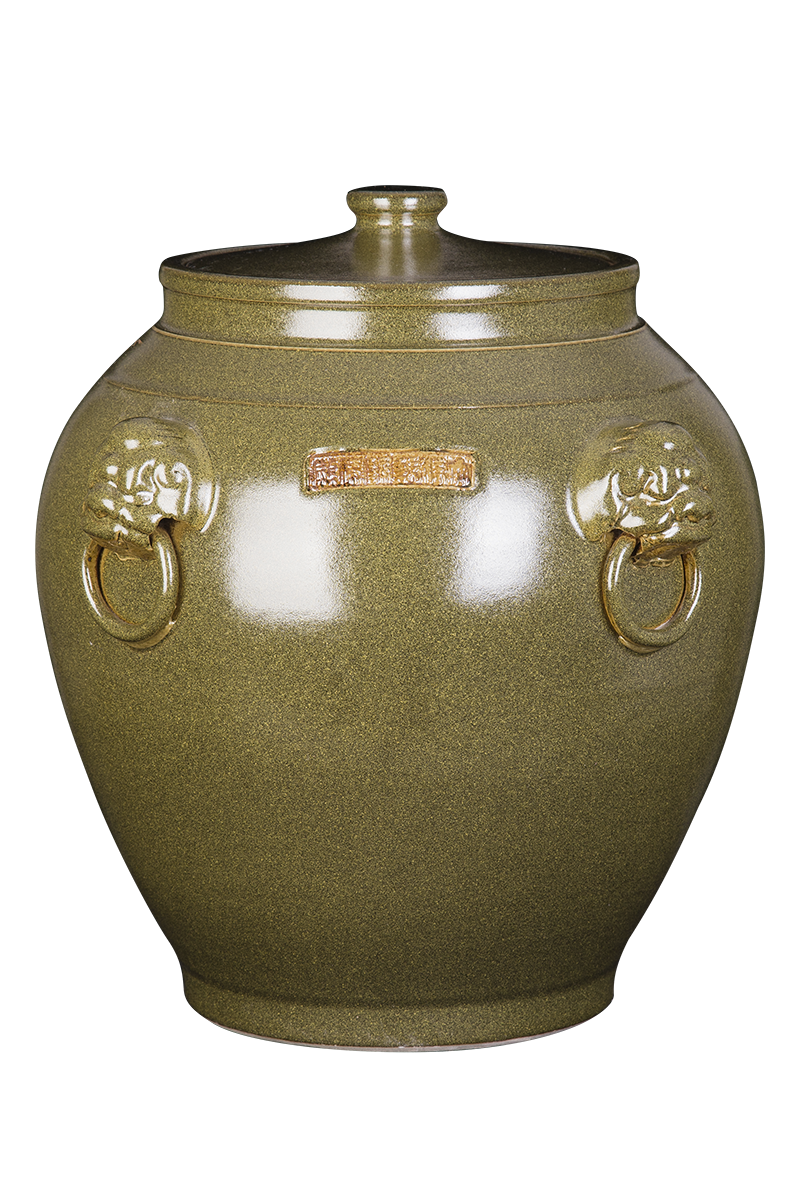 Jingdezhen ceramic barrel rice bucket 50 jins home 20 jins storage bins with cover seal insect - resistant moistureproof tank