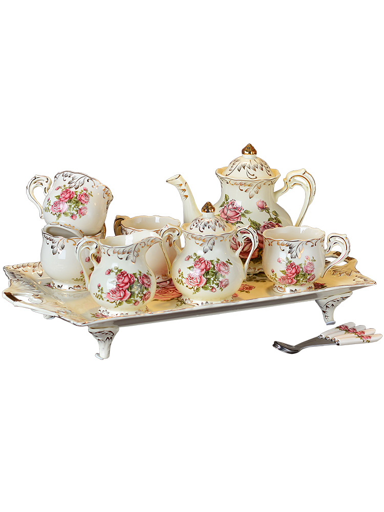 Ou tea set English afternoon tea cups of household ceramic keller cup with coffee cup suit wedding gifts