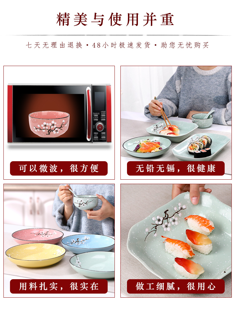 Creative dish plate plate plate plate plate irregular household Japanese ceramic fish steak ceramic plate of household