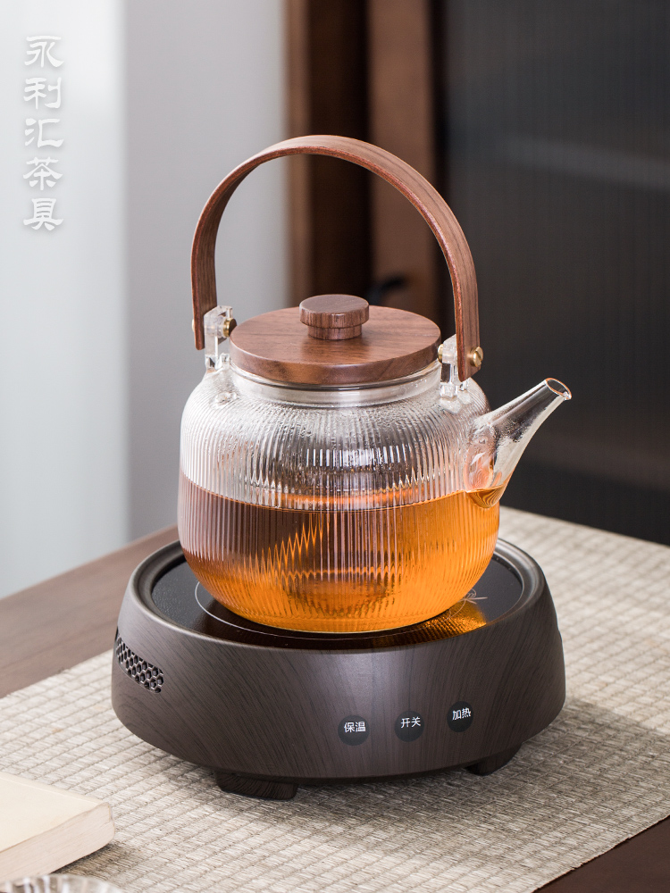 Electric TaoLu boiling tea suit small tea stove to boil tea ware glass teapot web celebrity steaming kettle single pot cooking