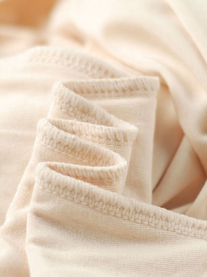 Quần cạp chun mùa thu quần đơn mảnh modal cotton len quần mỏng đường kẻ quần mỏng phần ấm quần cao eo XL - Quần nóng lên quần áo giữ nhiệt nữ đẹp Quần nóng lên