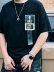 TIDEWORD từ thủy triều cỡ lớn quần áo nam ngắn tay áo thun nam thương hiệu mới chất béo XL XL áo thun nửa tay lỏng lẻo - Áo phông ngắn áo thun nam  Áo phông ngắn