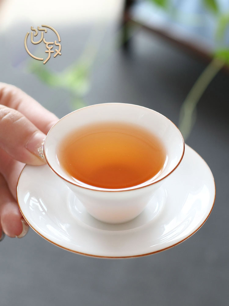 Ultimately responds sweet white porcelain sample tea cup small craft ceramic cups to a single individual single CPU master cup tea thin foetus cup