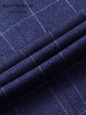 Bộ đồ vest nam ba mảnh chú rể váy cưới Anh gió Slim Kẻ sọc thanh niên phù hợp với đám cưới - Suit phù hợp áo khoác blazer nam Suit phù hợp