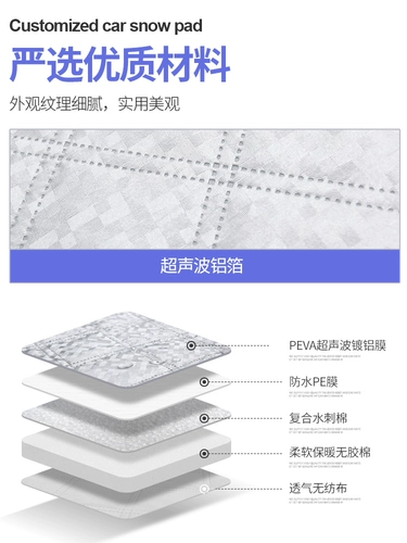 Автомобильный оттенок блок, мороз, мороз, снег, снег, экранирование солнца, ткань для экранирования ветрового стекла -все это накрытая автомобильная одежда