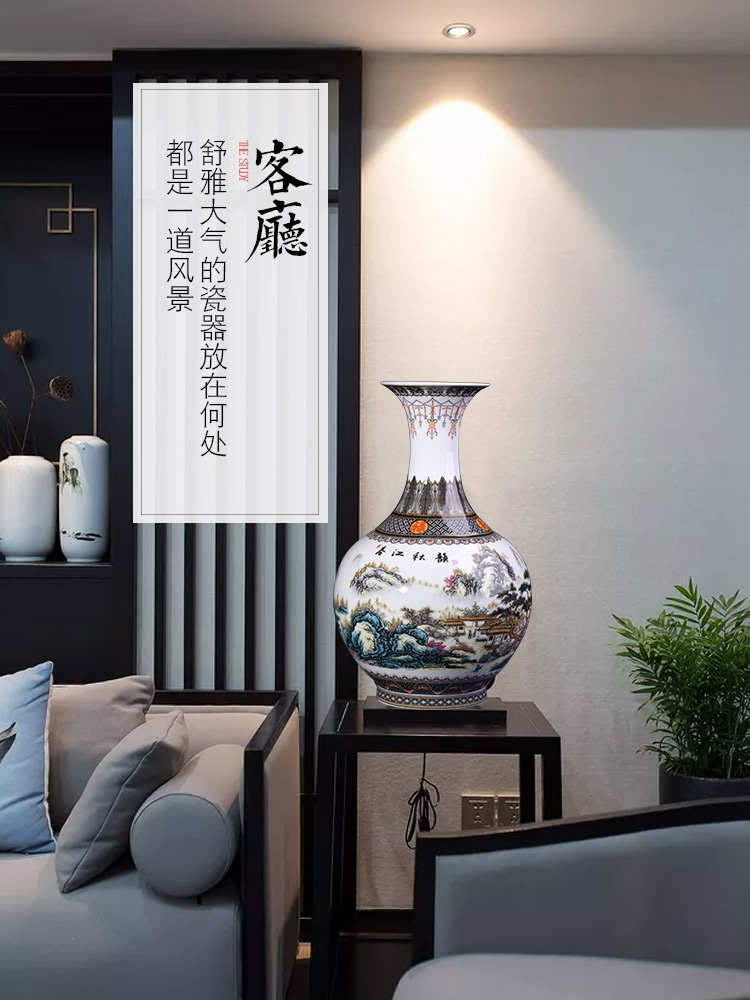 Jingdezhen ceramics vase furnishing articles sitting room flower arranging the ancient philosophers figure TV ark, of Chinese style household decorative arts and crafts