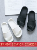 Hàn quốc phiên bản của nhà trong nhà dép đáy mềm và dép nam mặc non-slip dép màu đen và trắng nữ mùa hè 2018 new dép nhà tắm