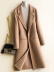 2019 mới áo khoác cashmere hai mặt nữ dài phần len cao cấp 100% len len Hepburn - Accentuated eo áo mẫu áo dạ nữ đẹp 2020 Accentuated eo áo