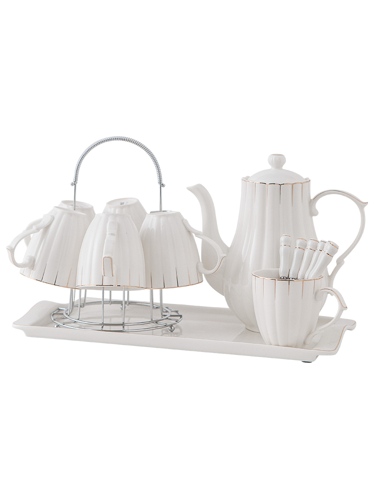 The Nordic ceramic tea BeiBei suit with high temperature resistant I and contracted household cool sitting room gifts with tray kettle