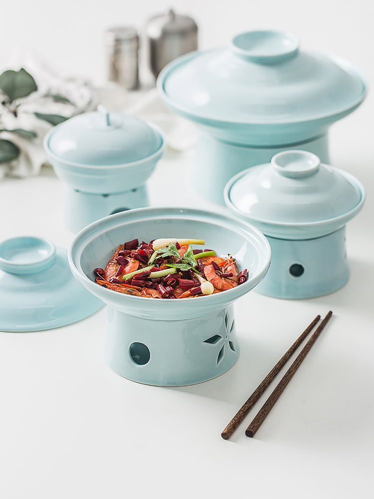 Japanese ceramics with cover abalone, sea cucumber cup with cover heat insulation stew liao and offer them the hotel restaurant tableware