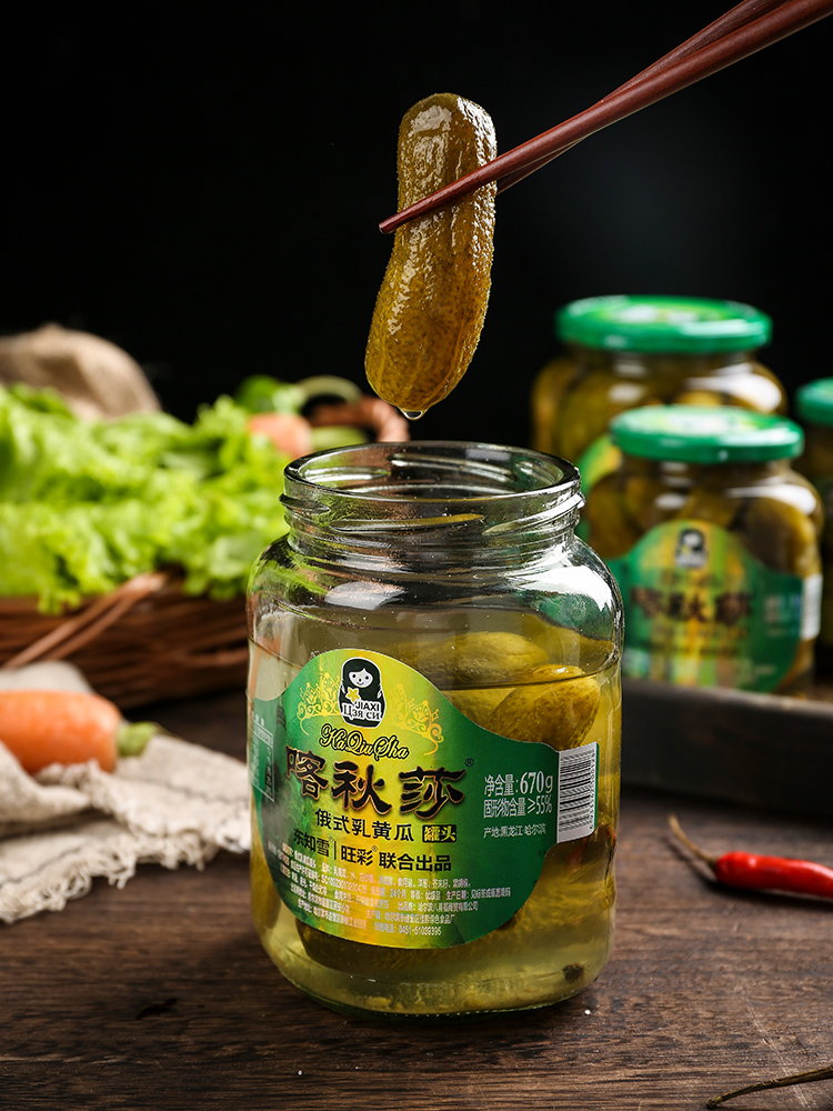 东知雪 俄罗斯风味酸黄瓜 670g 天猫优惠券折后￥13.8包邮（￥18.8-5）