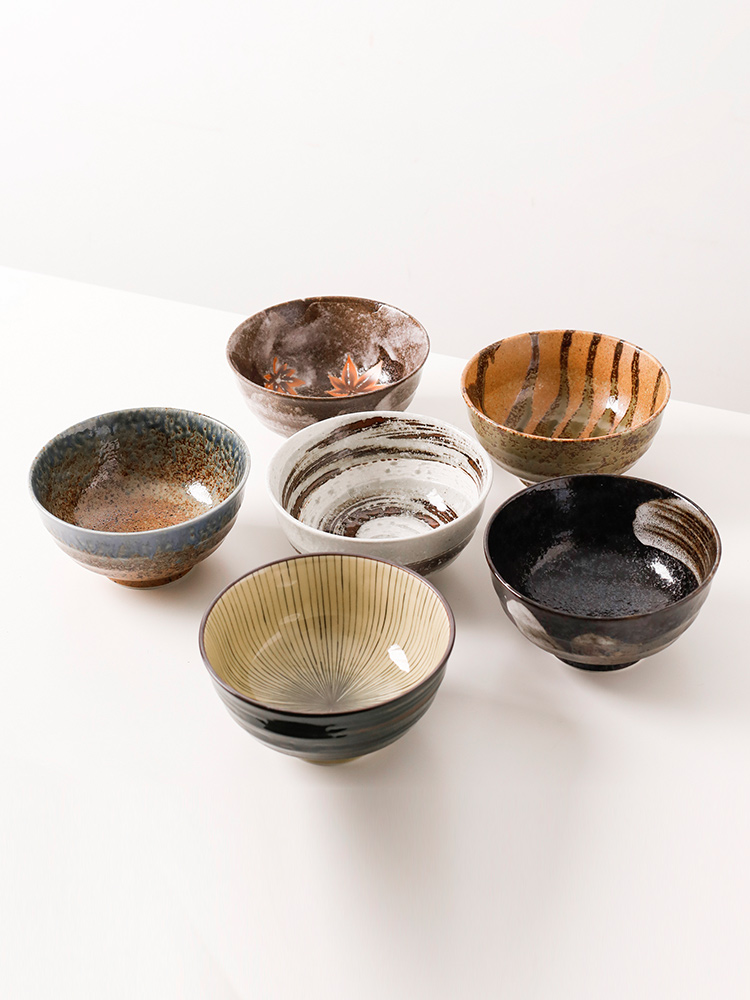 The fawn field'm ceramic big rainbow such to use Japanese imported from Japan and The wind under The glaze color large soup bowl Japanese - style tableware rainbow such use