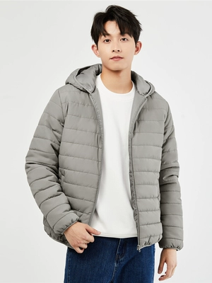 Áo khoác Giordano Áo khoác cotton nhiều túi có mũ trùm đầu màu trơn cho nam 13072817