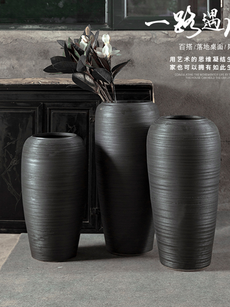 Restoring ancient ways do old POTS of jingdezhen ceramic flower implement the sitting room porch flower arrangement of large vases, coarse pottery combination furnishing articles