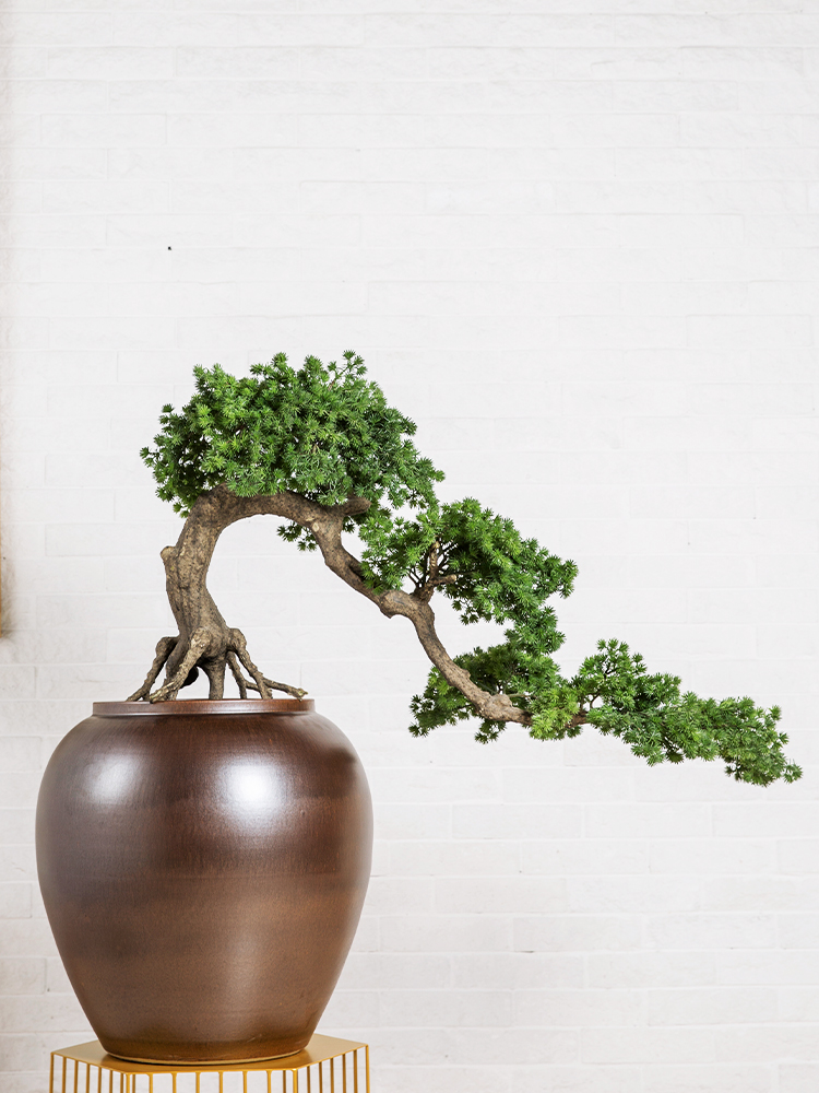 Restoring ancient ways of jingdezhen pottery pottery dried flower vases, small and pure and fresh household is suing living room decoration to the hotel flower arranging furnishing articles