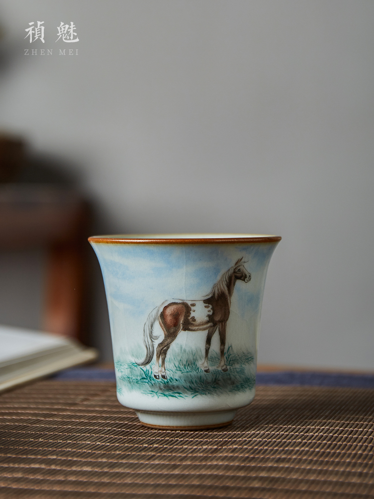 Shot incarnate your up hand - made success of jingdezhen ceramic cups kung fu tea master sample tea cup cup single CPU