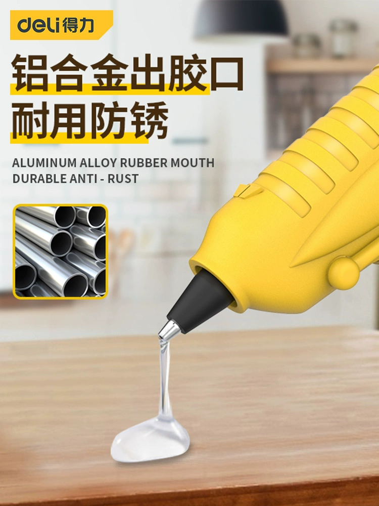 Deli súng bắn keo tự làm thủ công súng bắn keo nóng chảy tự làm thủ công hộ gia đình keo nóng lấy trẻ em thủ công mỹ nghệ keo nến silicon 