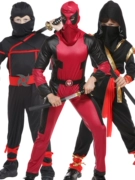 Ninja trang phục Halloween trẻ em biểu diễn samurai Naruto sát thủ đêm quần áo cosplay độc đoán đầy đủ