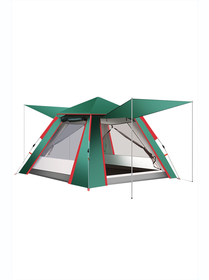 Explorer tự động lều ngoài trời hai phòng một hội trường 3-4 người dày mưa không thấm nước 2 người 5-8 người cắm trại cắm trại - Lều / mái hiên / phụ kiện lều Lều / mái hiên / phụ kiện lều