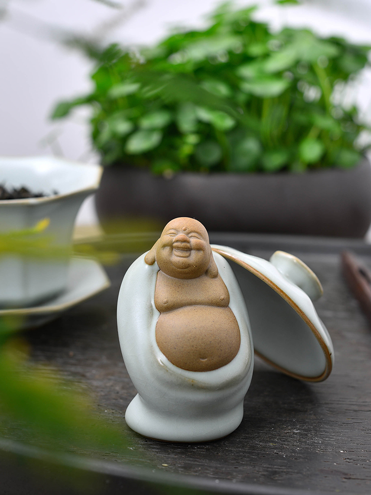 Beautiful home your up play tea pet boutique maitreya furnishing articles can raise the tea art violet arenaceous creative tea furnishing articles