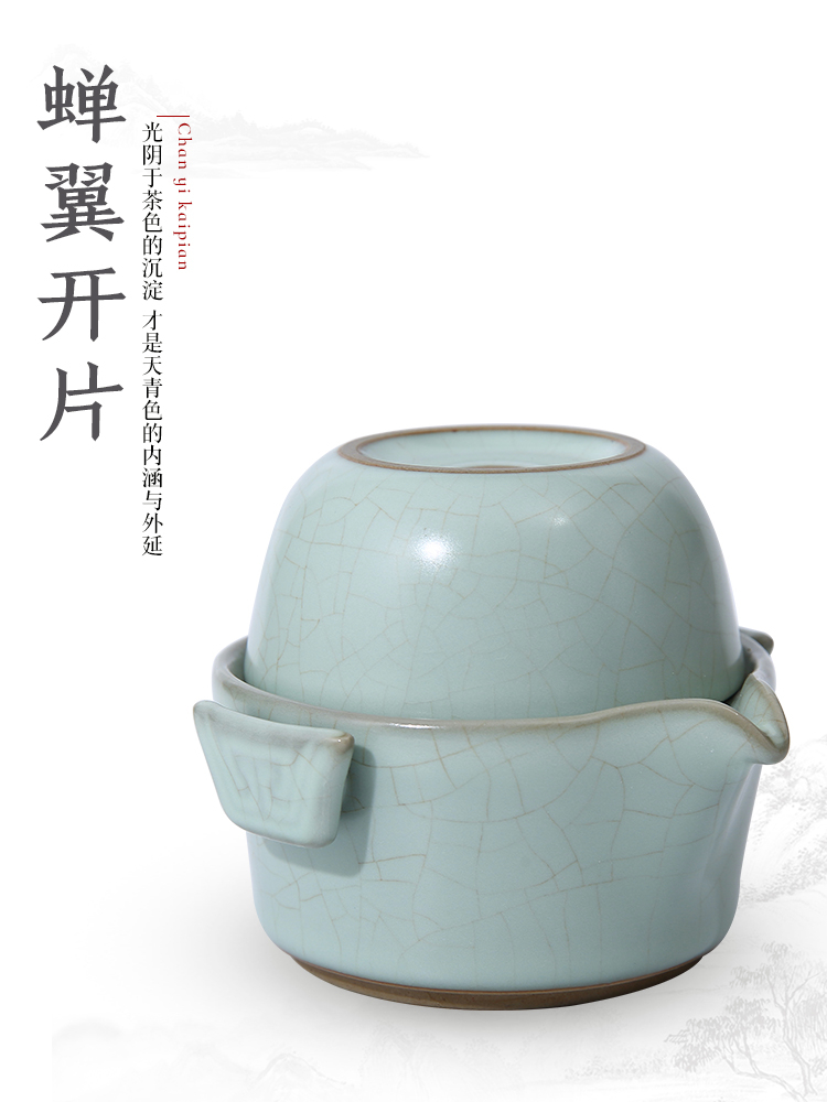 Beautiful home tea tureen your up start against the hot large can raise a single portable office ceramic hand grasp pot of restoring ancient ways