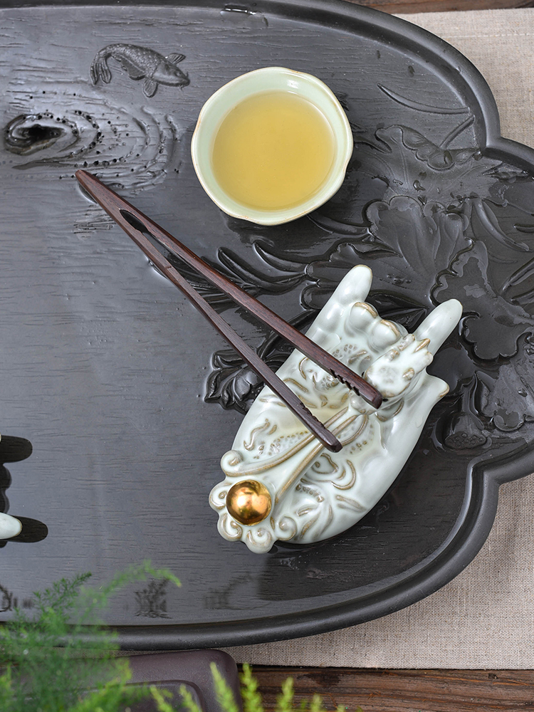 Beautiful home your up pet boutique furnishing articles furnishing articles back censer tea tray ceramic tea play purple sand tea set accessories