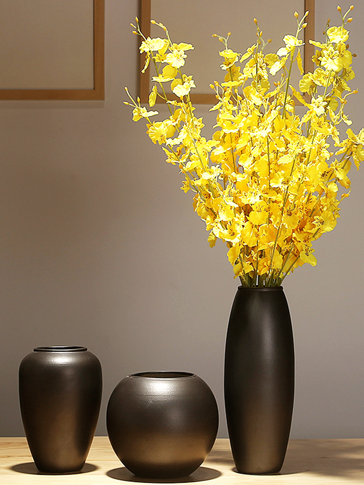 Creative European ceramic vase light key-2 luxury decorative dried flowers flower arrangement sitting room porch is contracted and I furnishing articles by hand