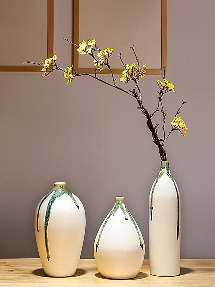 Jingdezhen ceramic vases, new Chinese style is contracted modern flower arranging dried squid living room a study place porcelain decoration