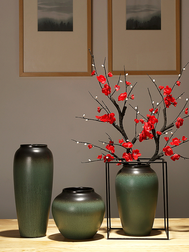 Jingdezhen ceramic creative furnishing articles manually do Chinese study of the sitting room porch vase of I and contracted decoration