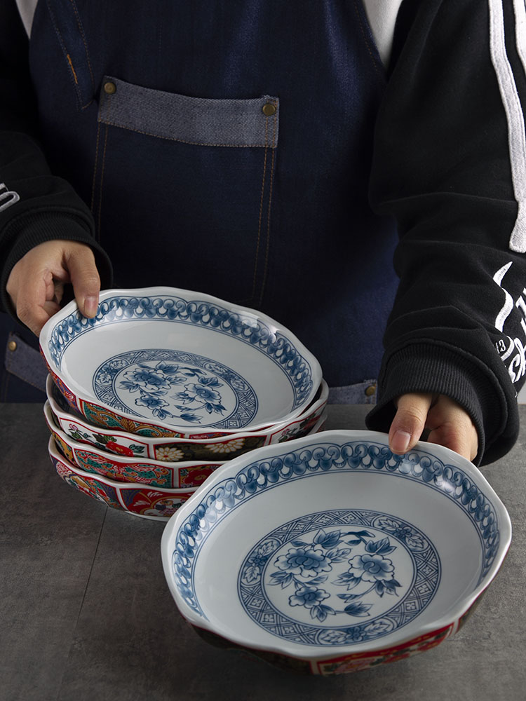 Under the Japanese ceramic glaze color rice bowls rainbow such as bowl bowl household tableware in ancient Ivan dessert bowl to ultimately responds soup bowl
