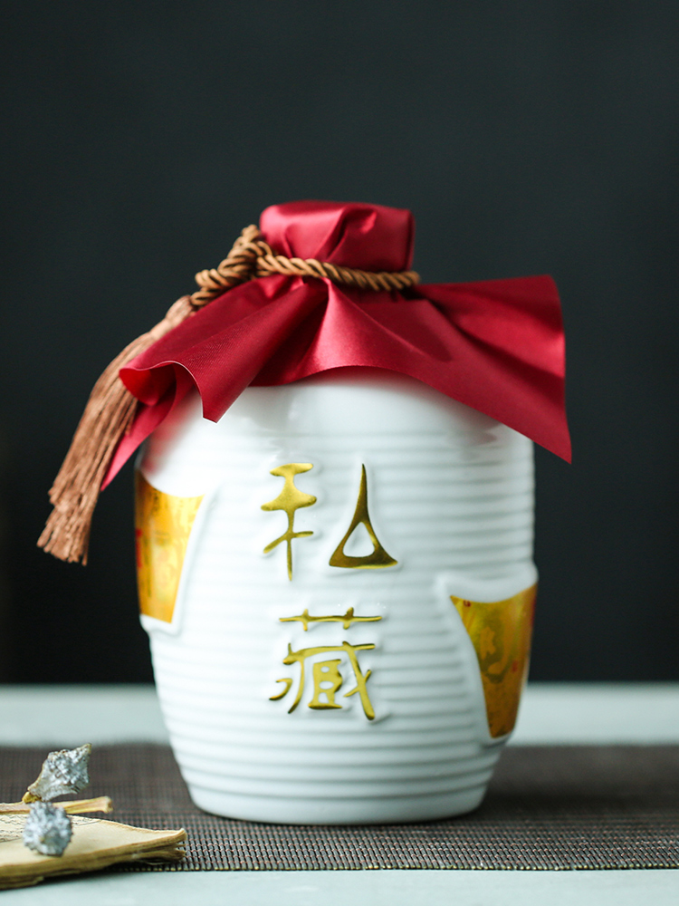 Jingdezhen ceramic bottle archaize earthenware jar of wine 1 catty 2 jins 3 jins 10 jins 5 jins of antique wine jars