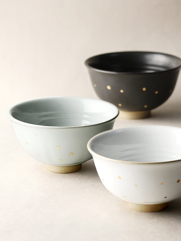 About Nine soil Japanese checking ceramic rice bowl of soup bowl rainbow such as bowl round bowl coarse pottery bowl of restoring ancient ways is a single household tableware originality