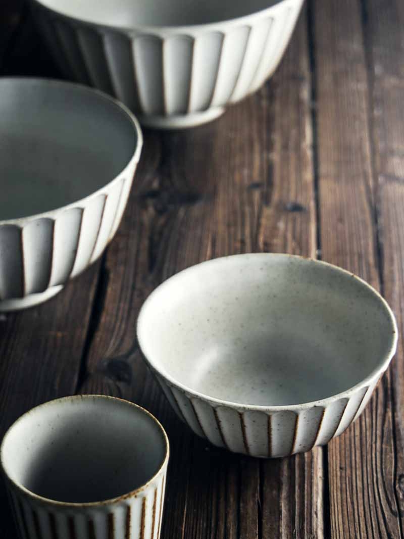 Nine, soil Japanese people eat coarse pottery dish bowl suit household tableware ceramic dinner dishes chopsticks gift boxes restoring ancient ways