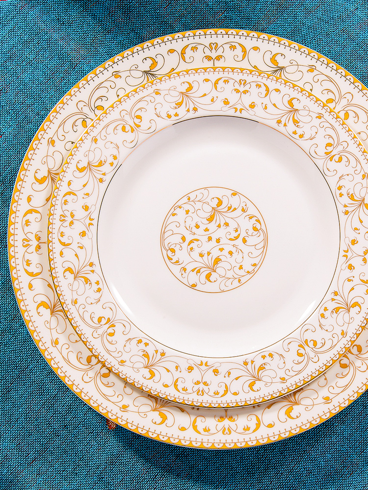 The dishes suit ipads porcelain tableware dishes home plate combination of jingdezhen ceramics European contracted bowl chopsticks sets