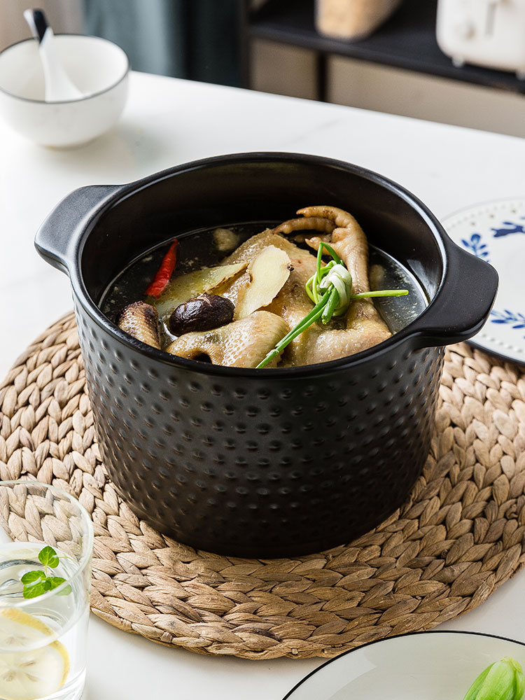 Modern housewives casserole stew household gas ceramic clay pot pot Shang Shi casserole pan high - temperature crock soup pot