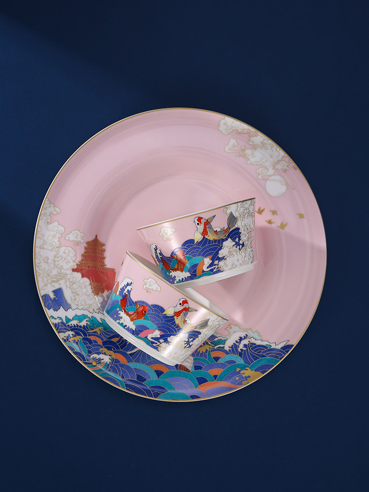 Mr Wei chao wen and the Summer Palace and those ceramic tableware dishes set of creative move.net red dishes ipads China